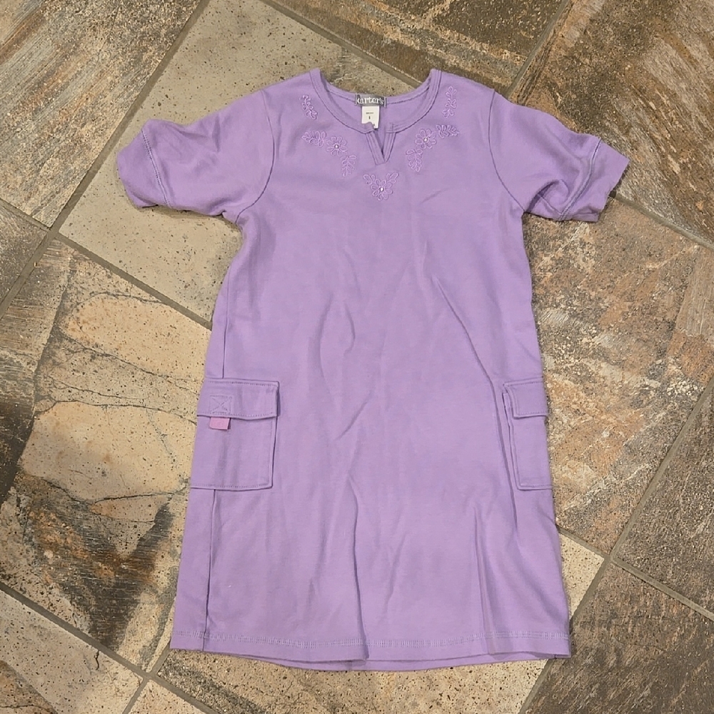 Carter's Purple Short Sleeve Dress